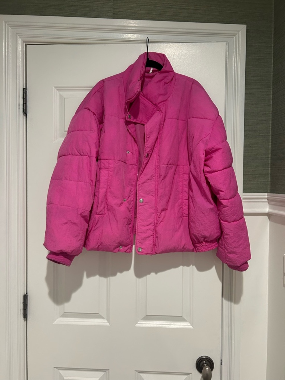 Free People Neon Pink Lightweight Jacket
